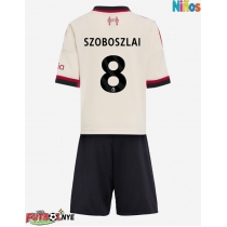 Camiseta Liverpool Dominik Szoboszlai #8 Visitante Equipación para niños 2025-26 manga corta (+ pantalones cortos)